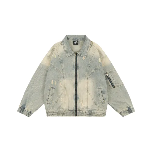 XINYINSU Denim Jacket Unisex Washed Yellow XINYINSU Деним Куртка Унисекс Washed Желтый