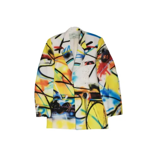 Off Белый Многоцветный Мужские Куртки