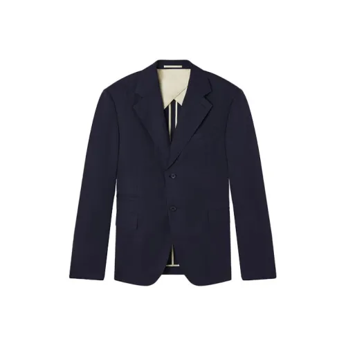 VERSACE Темно-синий Синий Мужской Деловой Костюм