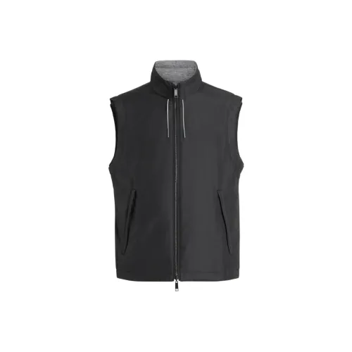 Ermenegildo Zegna Черные Мужские Жилеты