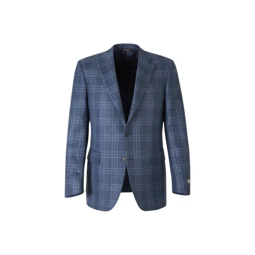 Canali Бизнес-костюм Куртка Мужская Синяя