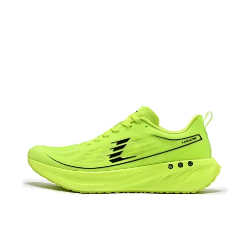 LEBUZHE Низкий топ Беговые кроссовки Мужской Неоново-зеленый