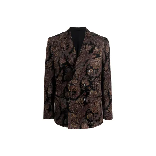 ETRO Коричневый Мужской Деловой костюм