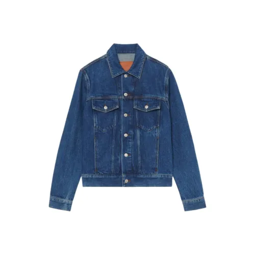 Sandro Denim Куртка Мужская Винтажный Синий