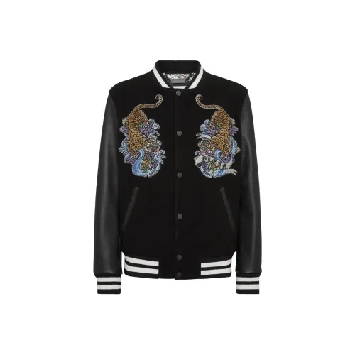 PHILIPP PLEIN Мужские черные куртки