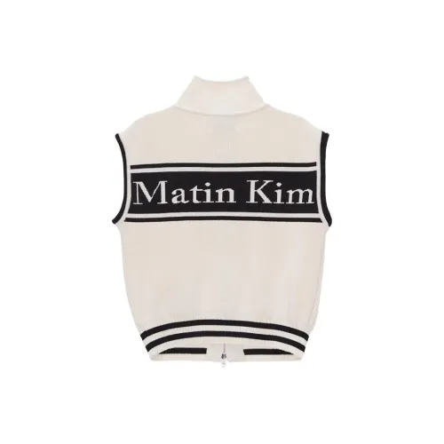 MATIN KIM Белый Унисекс Жилеты
