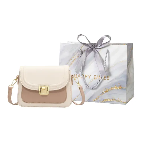 Miss Angel ПУ (полиуретан) Сумка через плечо Key Pouch Для прогулок Женская Экрю черная