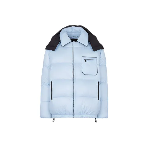 FENDI Светло-синий Мужской пуховик