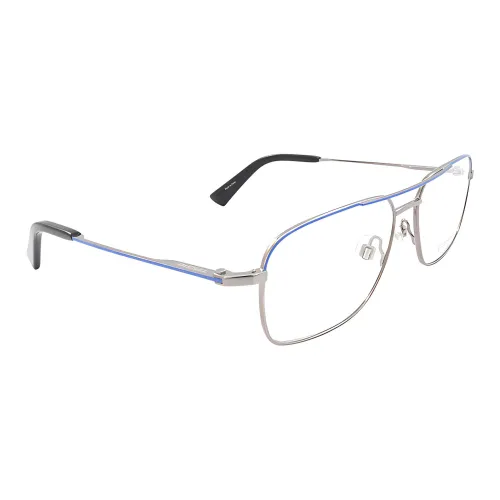 DIESEL Металл Aviator Оправы для очков Мужские Серебряные