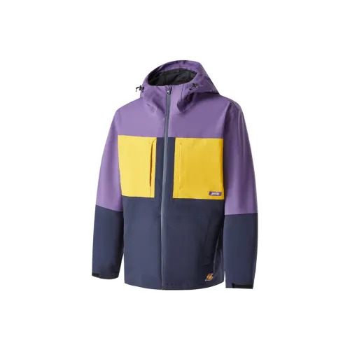 NBA Team Story Series Водонепроницаемый Ветрозащитный Дышащий и Теплоизоляционный Ветровка Унисекс Фиолетовый