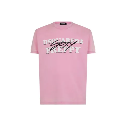DSQUARED 2 Розовый Мужской T-Рубашки
