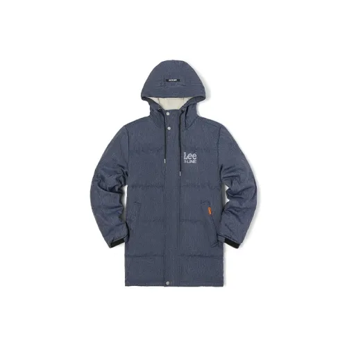 Lee FW22 Пуховик Мужской Джинсовый Синий