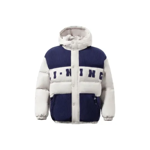LINING Sports Fashion Collection SEED Желто-серый Мужской Пуховик
