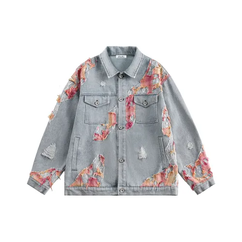 DOH STORE Denim Jacket Unisex Sunset Pink