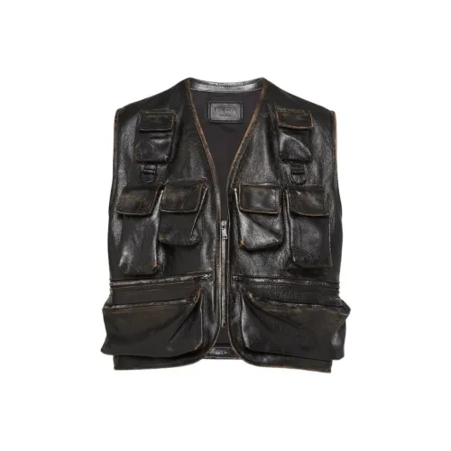 PRADA Мужские черные жилеты