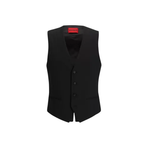 HUGO BOSS Extra Slim Fit Waistcoat с рисунком "Flame" Artwork мужской черный