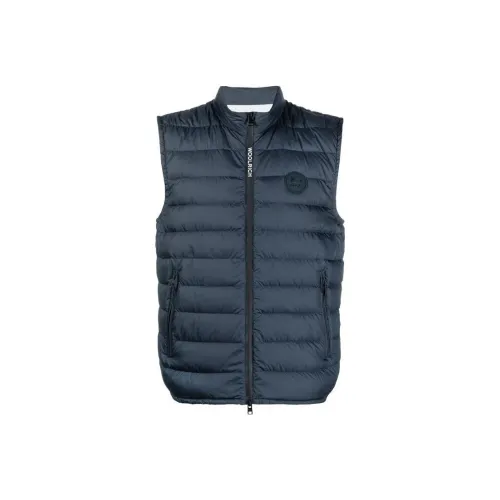 WOOLRICH Blue Men's Gilets WOOLRICH Синий Мужские Жилеты
