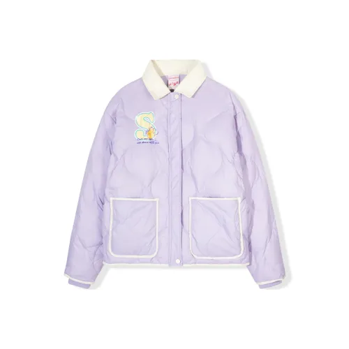 SENCE LA Хлопковый пуховик унисекс фиолетовый