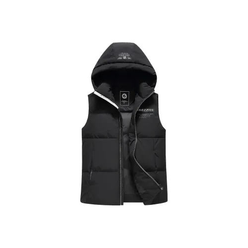 SNOW FLYING Мужской пуховый жилет черного цвета