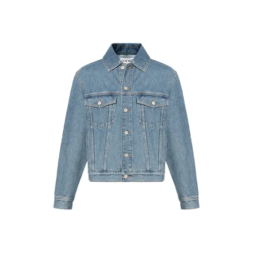 LOEWE FW23 Denim Jacket Men's Blue