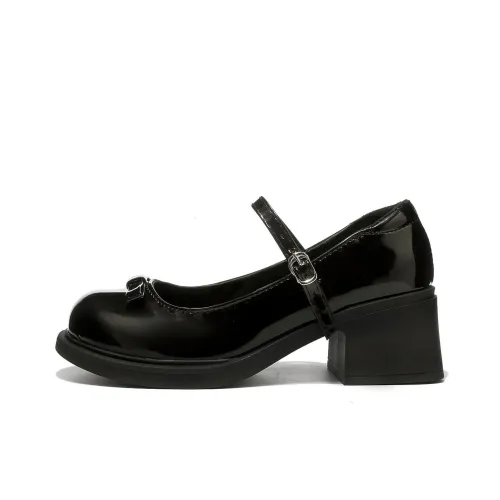 Medd Грубый каблук Туфли Мэри Джейн Женские