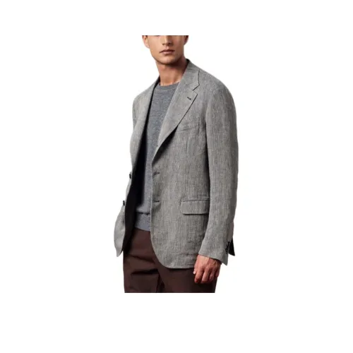 Massimo Alba SS24 Бизнес-костюм Пальто Мужской Серый