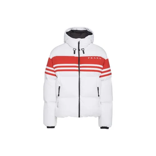 PRADA Белый Мужской Пуховик