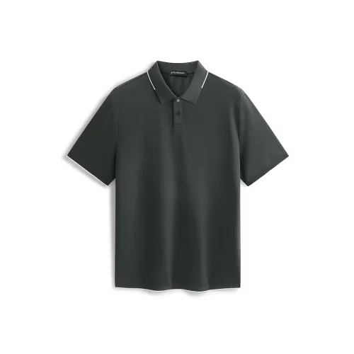 PEACEBIRD MEN Поло Мужское Серый Зеленый 1