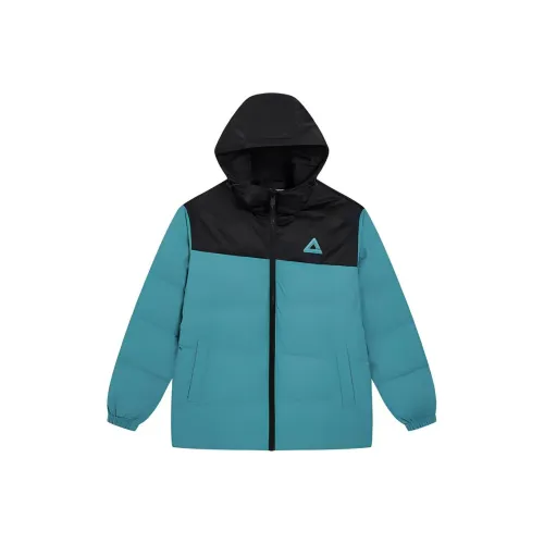 PEAK Basketball Culture Series Пуховик Мужской Синий Зеленый