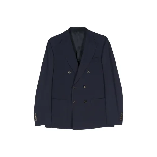 Eleventy FIRSTCLASS Made IN Italy SS24 Бизнес Костюм Пальто Мужской Морской Синий