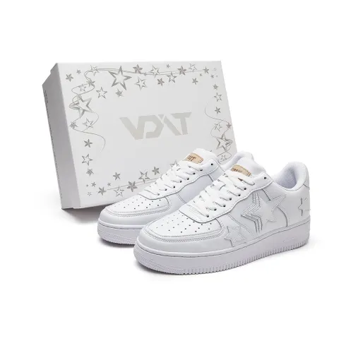 VOIT Покрытие Slip-Resistant и Abrasion-Resistant Низкие Кроссовки для Скейтбординга Унисекс Белые