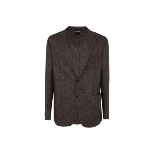 Ermenegildo Zegna Коричневые Мужские Куртки