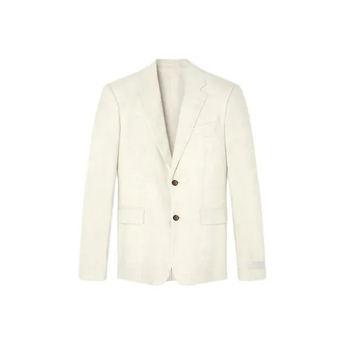 VERSACE SS24 Бизнес Костюм Пальто Мужской Бежевый