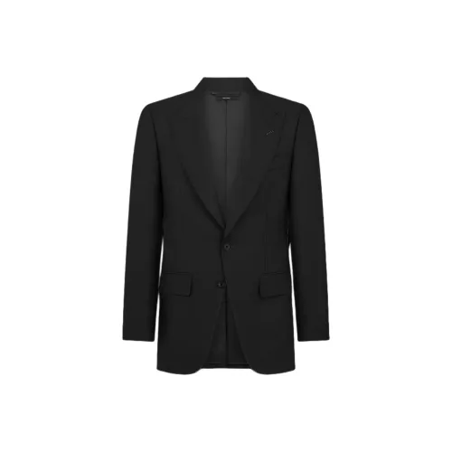 TOM FORD SS24 Бизнес-костюм Пальто Мужской Черный