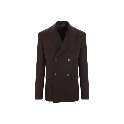 PRADA FW24 Бизнес-костюм Пальто Мужской Цвет Эбеновое