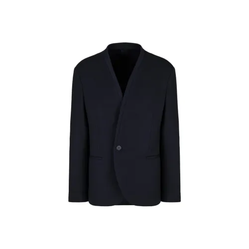 GIORGIO ARMANI SS24 Бизнес-костюм Пальто Мужской Полуночный Синий Цвет