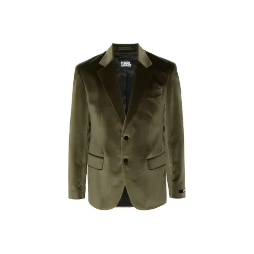 Karl Lagerfeld Бизнес-костюм пальто мужской зеленый