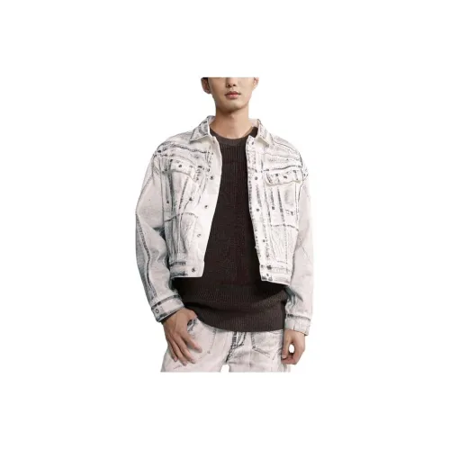 CALVIN KLEIN Denim Куртка Мужская Средняя Серая