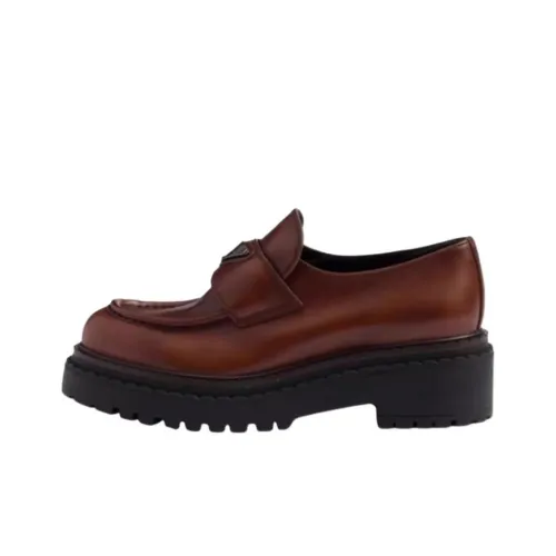PRADA Лоферы 5,5 см Женские Коричневые
