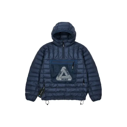 PALACE SS22 Однотонный С капюшоном Пуховик Мужской Синий