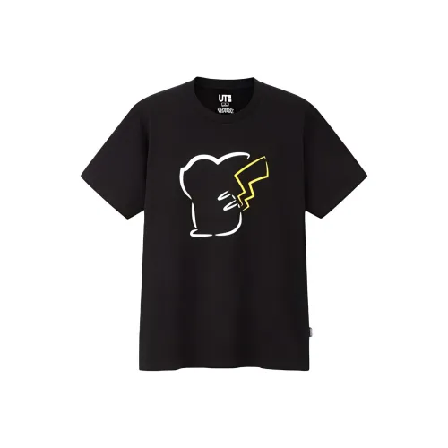 UNIQLO Покемон Co Branded Series T Рубашка Унисекс Черный