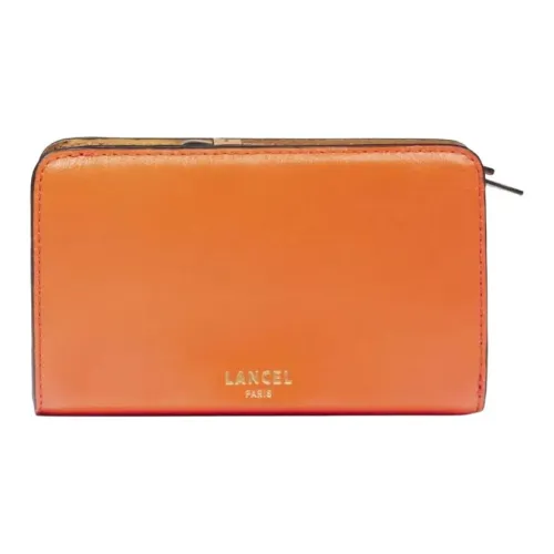 LANCEL GRAIN LEATHER Кошелек Женские Оранжевый