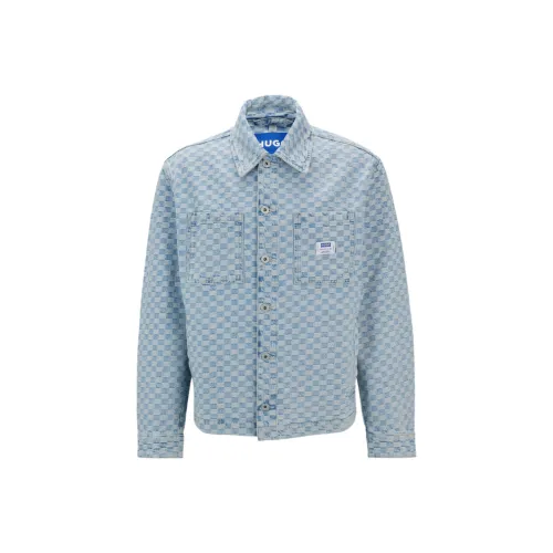 Hugo Boss SS24 Куртки Пальто Унисекс Легкий Синий