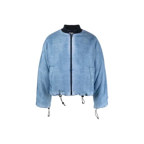 DIESEL FW22 Хлопковый пуховик Унисекс Синий