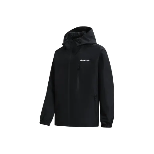 Kawasaki Водонепроницаемый Ветрозащитный And Быстросохнущая ветровка Унисекс Черный