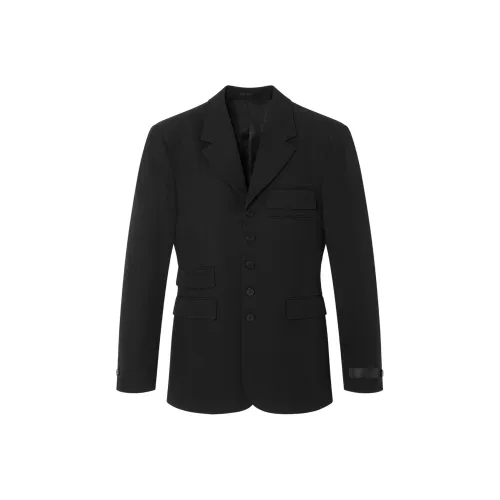 VERSACE SS24 Бизнес Костюм Пальто Мужской Черный