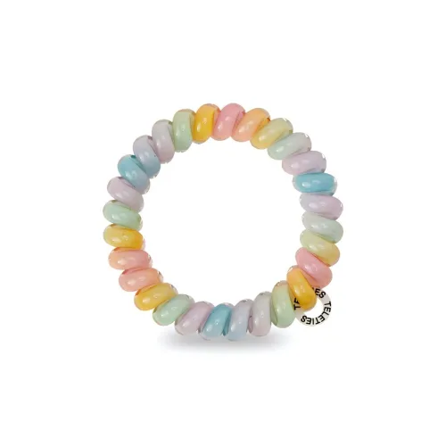 TELETIES TPU Резинки для волос Спиральные Многоцветные Парк развлечений 2 шт Унисекс