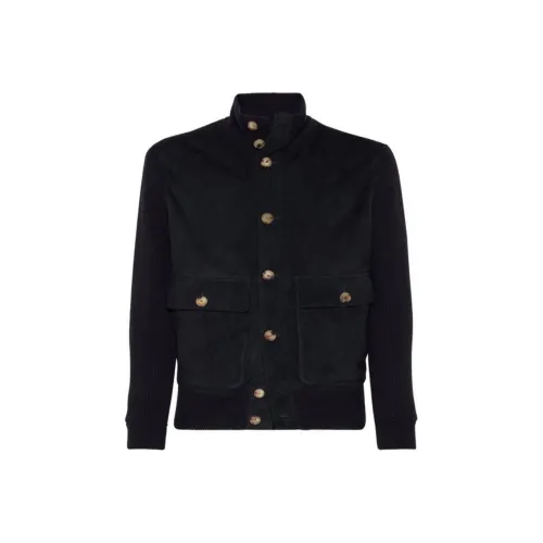 BRUNELLO CUCINELLI Черные Мужские Куртки