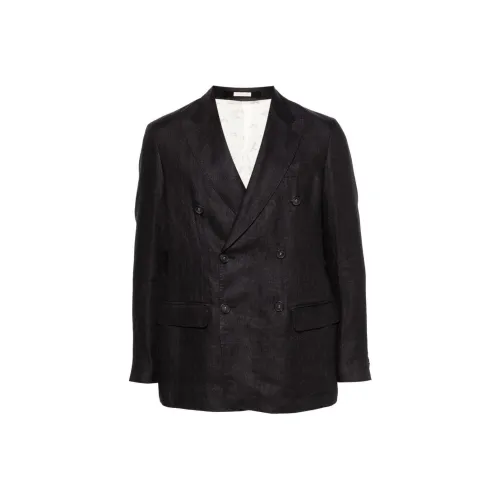 Massimo Alba SS24 Бизнес Костюм Пальто Мужской Черный