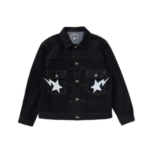 A BATHING APE Denim Jacket Men's Blue